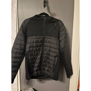 Womens avalanche black hooded jacket coat size medium